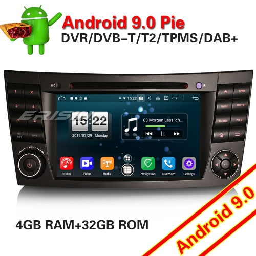 Erisin ES7710E DAB+ Android 9.0 Car Stereo Radio GPS Sat Nav DVD Mercedes Benz E/CL/G W211 W219