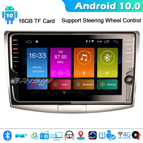 Erisin ES3125P 9"Android 10.0 DAB+Autoradio WiFi CarPlay Bluetooth OBD para VW Passat B6/B7/CC