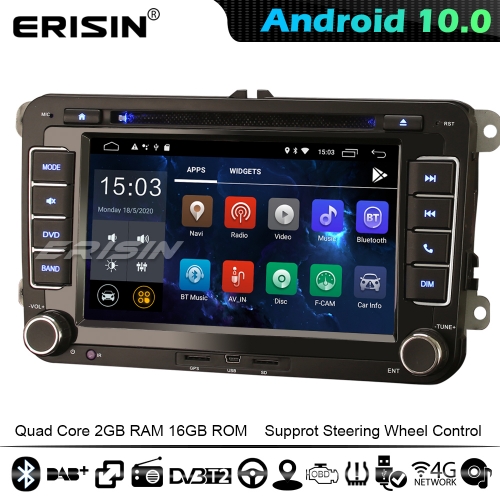 Erisin ES2655V DSP CarPlay Android 10.0 Autorradios For VW Passat Golf Touran Tiguan T5 DAB+ CD 4G WiFi