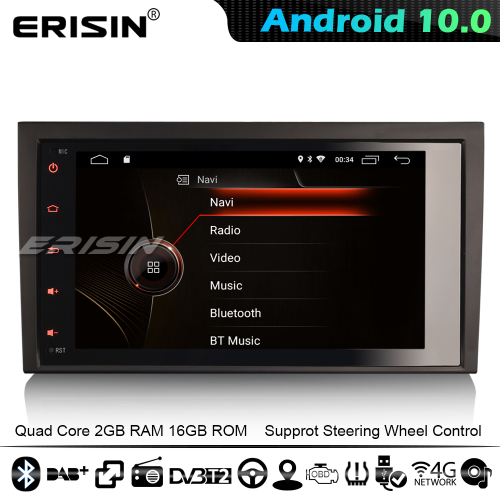 Erisin ES4284A Android 10.0 CarPlay Car Stereo GPS Radio Audi A4 S4 RS4 RNS-E Seat Exeo DAB+ DSP 4G WiFi Bluetooth