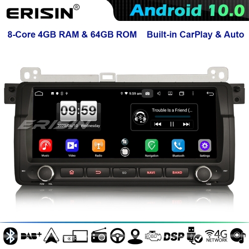 Erisin ES8788B 8.8" DSP 8-Core CarPlay Android 10.0  Autorradios BMW 3 Series E46 M3 MG ZT Rover 75 DSP 4G WiFi Bluetooth