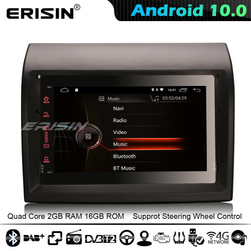 Erisin ES4274F CarPlay Android 10.0 DSP GPS Car Stereo Peugeot Boxer Fiat Ducato Citroen Jumper 4G WiFi Bluetooth DAB+
