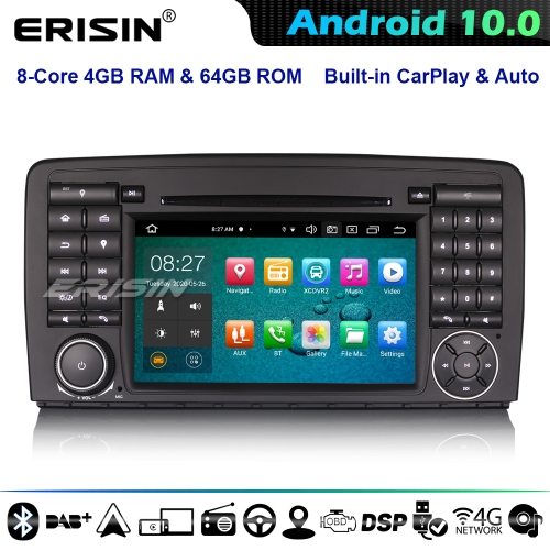 Erisin ES8181R 8-Core DSP CarPlay Android 10.0 GPS Autorradios DVD Mercedes Benz R Class W251 4G WiFi DAB+ Bluetooth