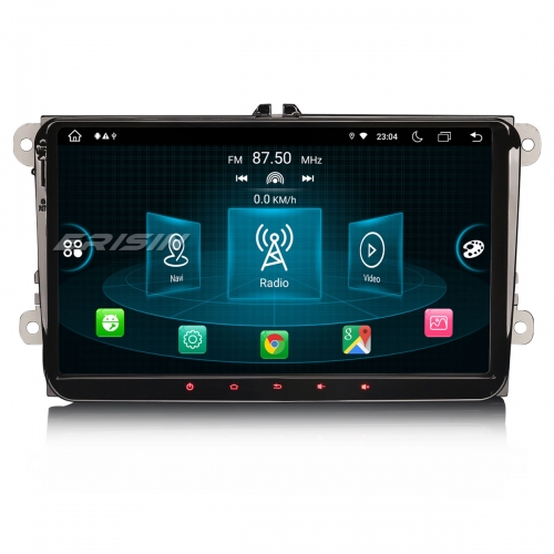 Erisin ES8998V 9" 8-Core Android 12.0 Car Stereo GPS Sat Nav for VW Golf Mk5 Mk6 Passat B6 Skoda Touran Seat Skoda DAB+ Wireless CarPlay DSP WIFI 64GB