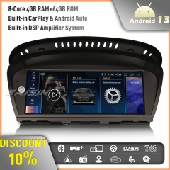 Erisin ES3360I 8-Core 8.8" CarPlay Android 13 Car Stereo GPS DAB+ for BMW 3 Series E90 E91 5 Series E60 E61 6 Series E63 E64 CIC IPS WiFi BT 4GB+64GB