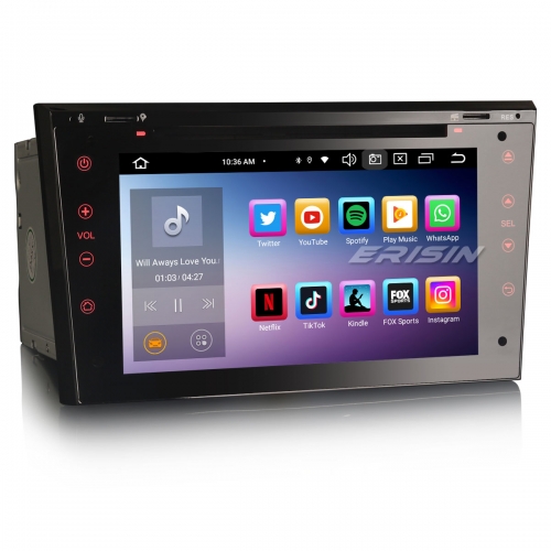 Erisin ES8573P 8-Core Android 14 DAB+ Car Stereo GPS Sat Nav for Vauxhall Opel Corsa C/D Astra Zafira Vivaro Meriva Signum 4GB RAM+64GB ROM