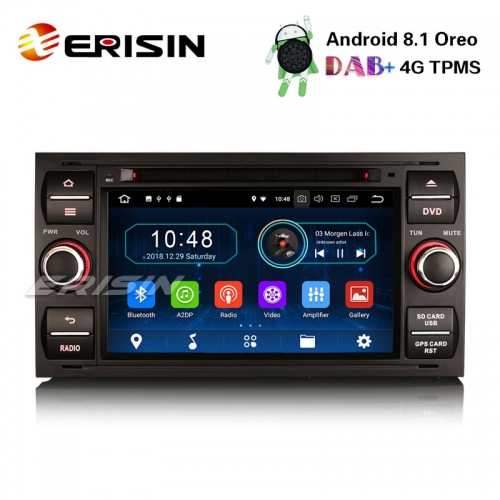 Erisin ES3931FB 7" DAB + Android 8.1 Auto Stereo GPS OBD für Ford Focus Transit S / C-Max Kuga Galaxy Fusion