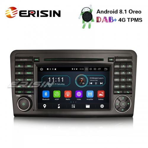 Erisin ES3961L 7" Android 8.1 DAB + GPS Mercedes ML / GL-Klasse W164 X164 Autoradio Wifi TPMS-Radio BT