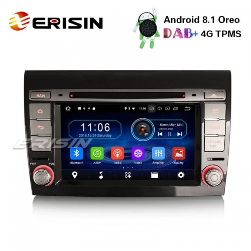 Erisin ES3971F 7" Android 8.1 Auto Stereo DAB + GPS WiFi CD OBD Bluetooth TPMS 4G für Fiat Bravo