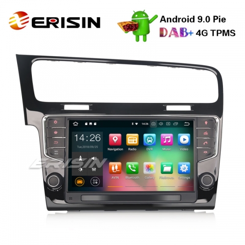 Erisin ES4811G 9" Android 9.0 Autoradio GPS TPMS OPS DAB + DTV Bluetooth Wifi für VW Golf VII / 7