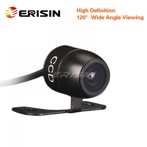 Erisin ES580 Wasserdichte Mini 120 Viewing Color CCD Rückfahrkamera mit Führungslinie