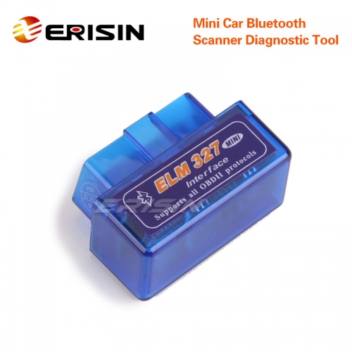Erisin ES350 Mini OBD2 Diagnosegerät ELM327 OBD2 Bluetooth OBD2 Adapter Auto Diagnose-Scanner Tool Auto Fehlerprüfwerkzeug Motorsystem Diagnosewerkzeu