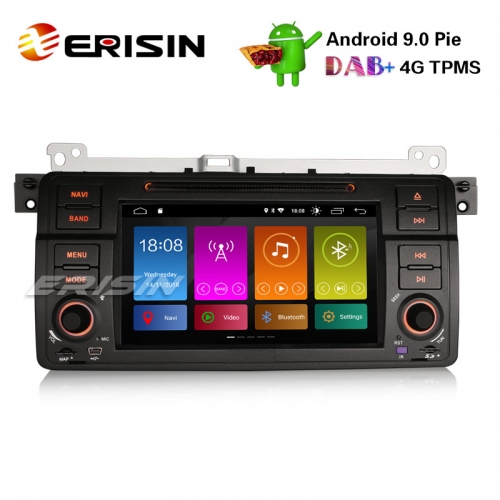 Erisin ES2946B 7" Android 9.0 BMW 3er E46 318 320 Rover 75 MG ZT Autoradio DAB+GPS CD SWC DTV Navi