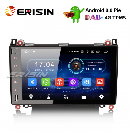 Erisin ES4992B 9" Android 9.0 Car Stereo DAB+ Mercedes A/B Class W169 W245 Sprinter Viano Vito
