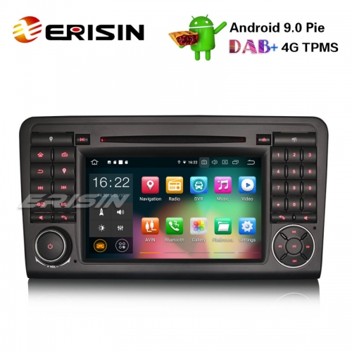 Erisin ES7983L 7" 8-Kern Android 9.0 DAB+ GPS OBD SD Autoradio DVD Mercedes ML/GL Klasse W164 X164