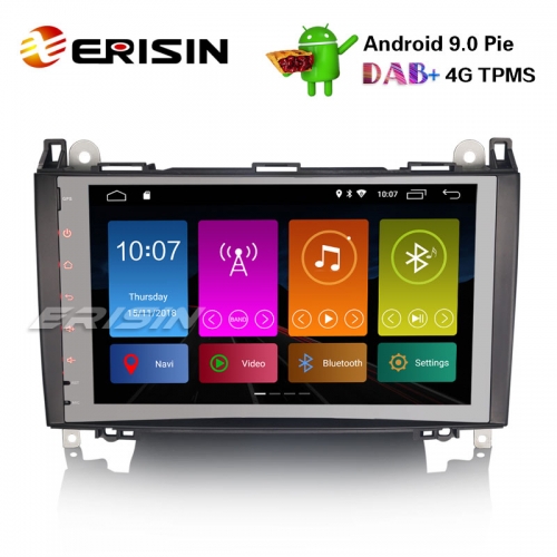 Erisin ES2992B 9" Android 9.0 Autoradio DAB+ Wifi GPS Mercedes A/B Klasse Sprinter Viano Vito Navi