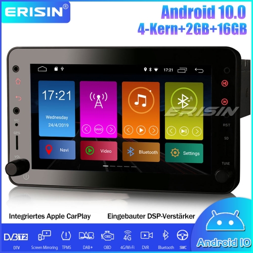 Erisin ES3020R 7" Android 10.0 DAB+ Car Stereo CarPlay GPS DSP 4G OBD Canbus TPMS for Alfa Romeo Brera Spider 159 Sportwagon