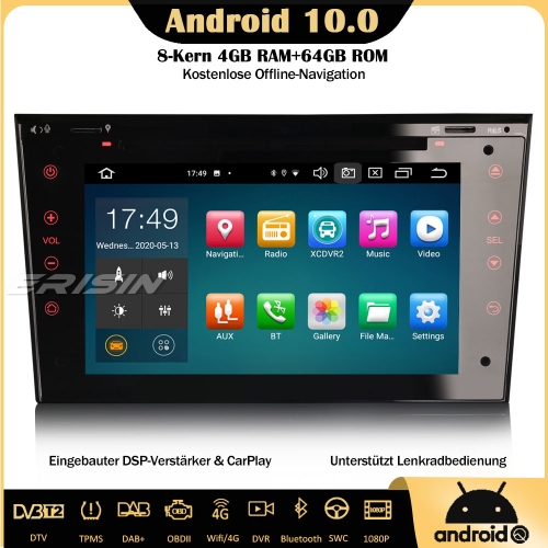 Erisin ES8173P 8-Core Android 10.0 DAB+DSP Autoradio CarPlay OBD DVR GPS DVD SWC DTV Canbus für Opel Astra Zafira Vectra Corsa Antara Meriva