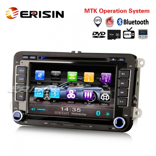 Erisin ES791V Autoradio GPS Bluetooth DVB-T2 Navi OPS DVD 3G For VW Golf Passat Touran Jetta Polo Tiguan