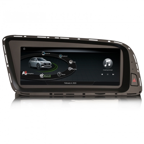Erisin 8,8" Qualcomm 8 Cœur 4Go+64Go Android 16 Autoradio Navigateur pour Audi Q5 2009-2016 CarPlay Android Auto WiFi 4G DSP Bluetooth USB ES3905QL