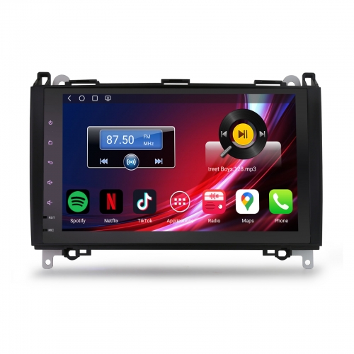 Erisin 9" 64Go Android 14 Autoradio Navi pour Mercedes Classe A/B W169 W245 Sprinter Viano Vito VW Crafter CarPlay WiFi 4G USB Bluetooth DAB+ ES6692B