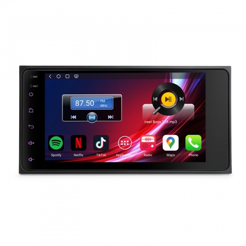 Erisin Qualcomm 64GB Android 14 Car Stereo GPS For Toyota RAV4 Prado Corolla Land Cruiser Vitz CarPlay Android Auto WiFi 4G USB Bluetooth DAB+ ES6612C