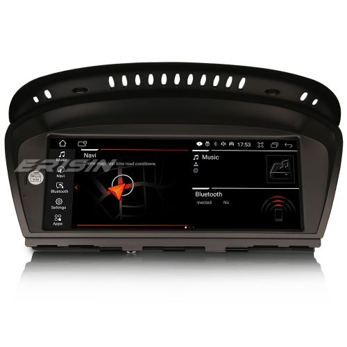 Erisin 8,8" IPS 64Go Android 14 DAB+ Autoradio pour BMW 3/5/6 E60 E61 E63 E64 E90 E91 E92 E93 CCC Idrive CarPlay Navigateur Bluetooth WiFi 4G ES3260C