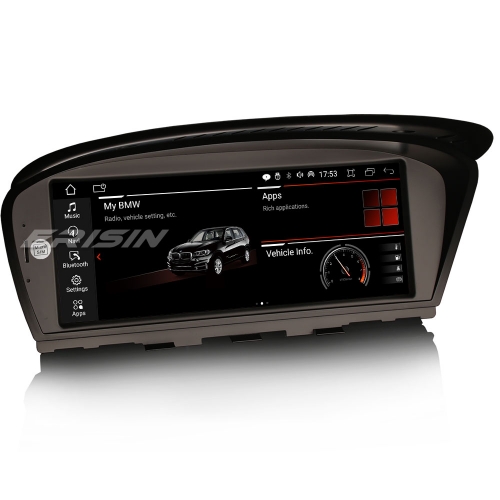 Erisin 8,8" IPS 64Go Android 14 DAB+ Autoradio pour BMW 3/5/6 E60 E61 E63 E64 E90 E91 E92 E93 CIC Idrive CarPlay Navigateur Bluetooth WiFi 4G ES3260I