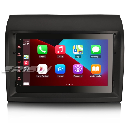 Erisin 8-Cœur 64Go Android 14 Autoradio DAB+ Navi pour Fiat Ducato Citroen Jumper Peugeot Boxer Apple CarPlay Android Auto WiFi 4G Bluetooth ES8874F