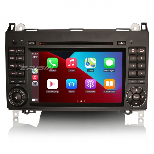 Erisin 8 Cœur Android 14 4+64Go Autoradio pour Mercedes-Benz Classe A/B W169 W245 Sprinter Vito Viano VW Crafter CarPlay WiFi 4G DAB+ Navi CD ES8972B