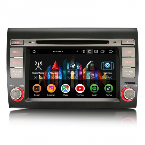 Erisin 8 Cœurs 8Go+128Go Android 16 DAB+ Autoradio pour Fiat Bravo 2007-2014 GPS Navigateur CarPlay Android Auto WiFi 4G USB DSP CD Bluetooth ES9171F Erisin 8 Cœurs 8Go+128Go Android 16 DAB+ Autoradio pour Fiat Bravo 2007-2014 GPS Navigateur CarPlay Android Auto WiFi 4G USB DSP CD Bluetooth ES9171F