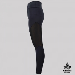 Free Mesh Insert Seamless Leggings in Black Free