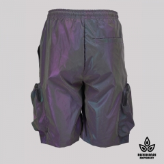 Lumi Grape Reflective Shorts with Functional Pockets