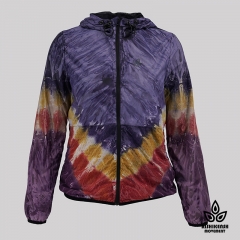 Dark Rainbow Tie-Dye Lightweight Jacket