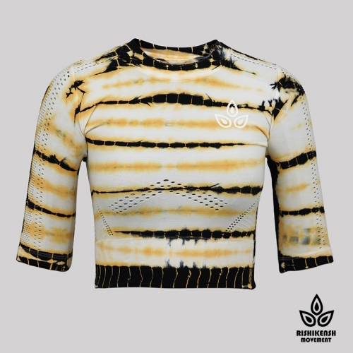 Black/ Yellow Amazing Tie-Dye Top