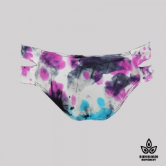 Pink and Blue Tie-Dye Bikini Bottom