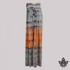 Model blend tie-dye high waist wide-leg pants