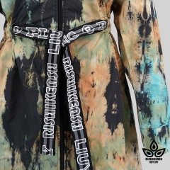 Tie-Dye Big Lightweight Jacket with String Hood