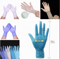 Medical Grade, Latex Rubber Free, Disposable Nitrile Gloves