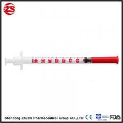 Medical Disposable Colored Insulin Syringe with Needle