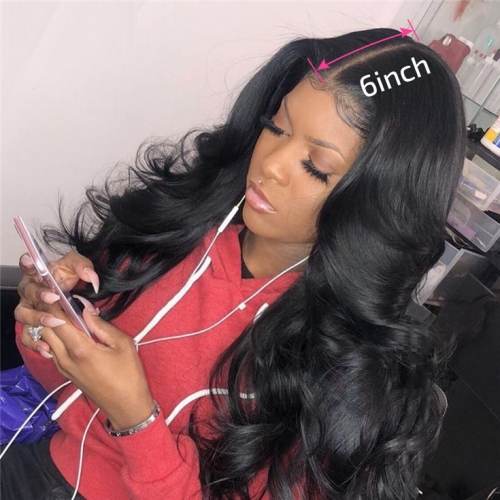 QueenWeaveHair 13x6 Lace Front Wig Body Wave Human Hair Wigs