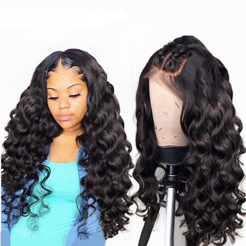 QueenWeaveHair Loose Wave HD Lace Human Hair Wig Tightening A Loose Wig