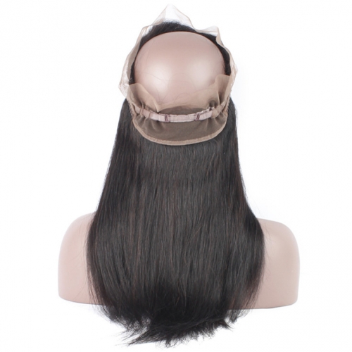 QueenWeaveHair Cheap 360 Lace Frontal Human Hair With Baby Hair
