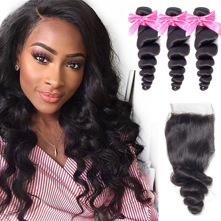 3 bundle with loose wave closure