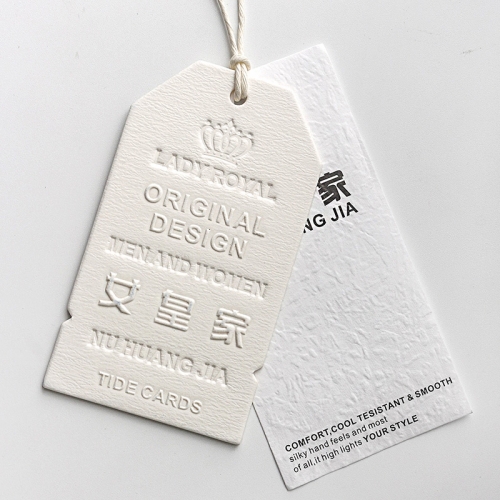 High quality thick clothing label tag