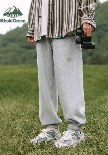 350g fleece letter high-frequency printed leggings sweatpants