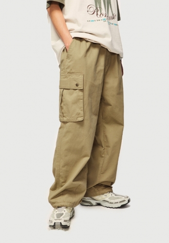 Wide Leg Loose Pocket Work Suit Paratrooper Pants