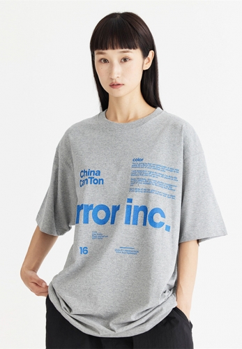 230g cotton letter print T-shirt