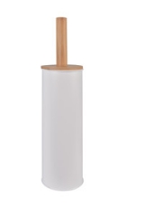 Toilet Brush With Bamboo Lid