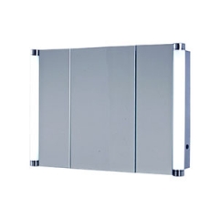 Triple Door Aluminum LED Mirror Cabinet
